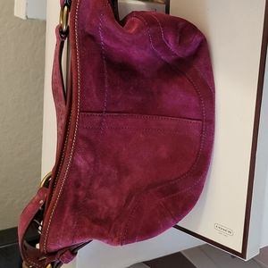 coach dark purple bag